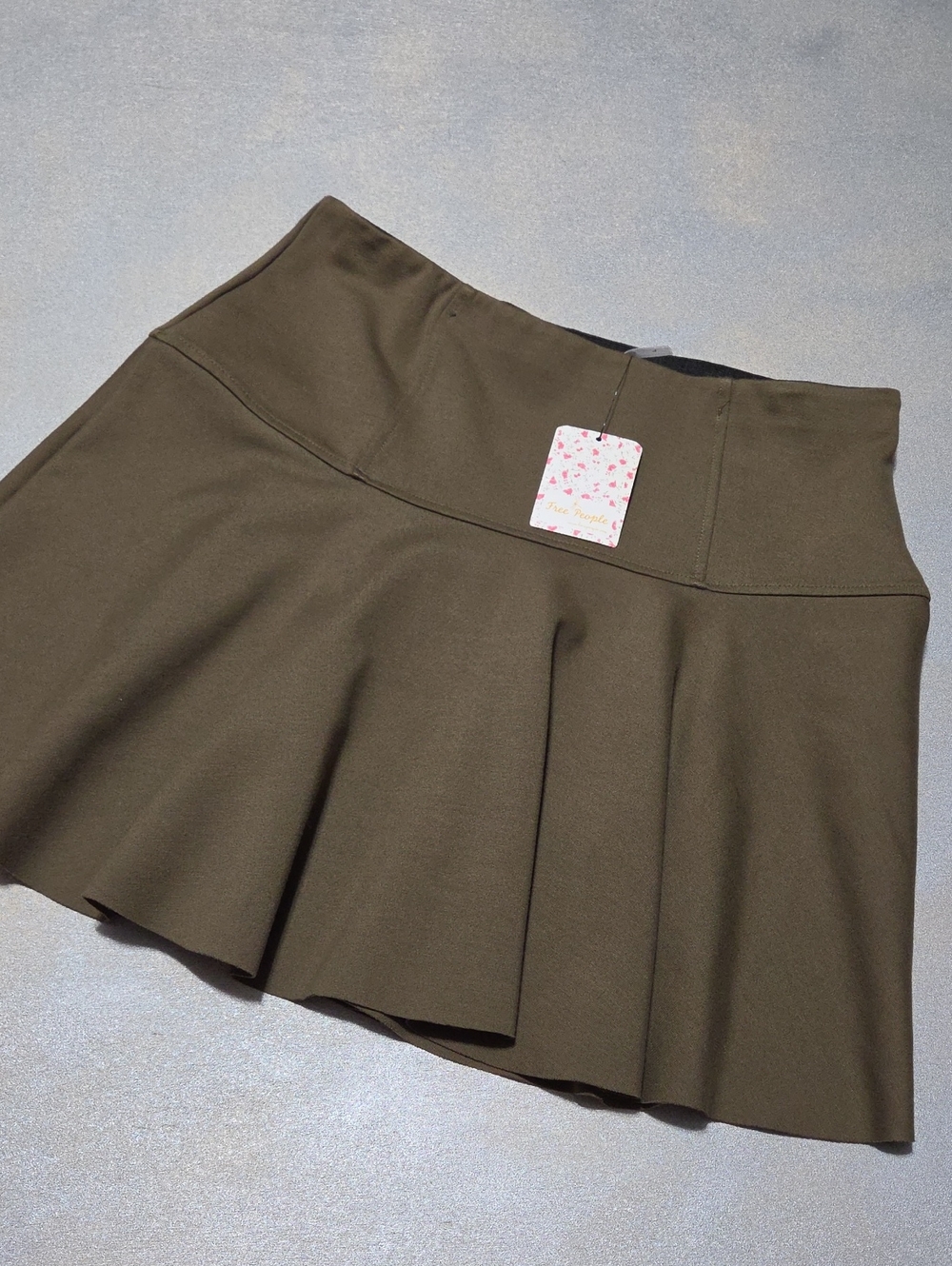Free People Olive Green Circle Skirt
